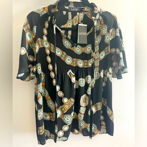 NWT Ralph Lauren blouse with ruffle detail